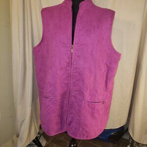 Women's Allison Daley Women's Pink Quilted Vest - 16W
